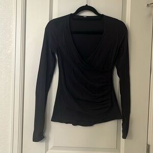 Lululemon long sleeve faux wrap long sleeve top